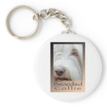 Bearded Collie Key Chain