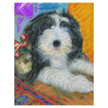 Bearded Collie Custom Letterhead