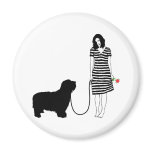 Bearded Collie Refrigerator Magnet
