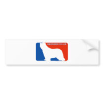 Bearded Collie Major League Dog Bumper Sticker