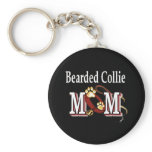 bearded collie mom Keychain