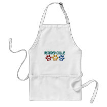 BEARDED COLLIE MOM Paw Print Aprons