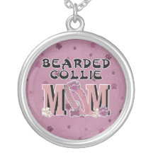 Bearded Collie MOM Pendants
