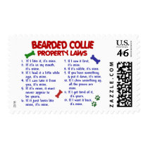 BEARDED COLLIE Property Laws 2 Stamp