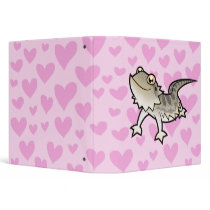 Bearded Dragon / Rankin Dragon Love 3 Ring Binder