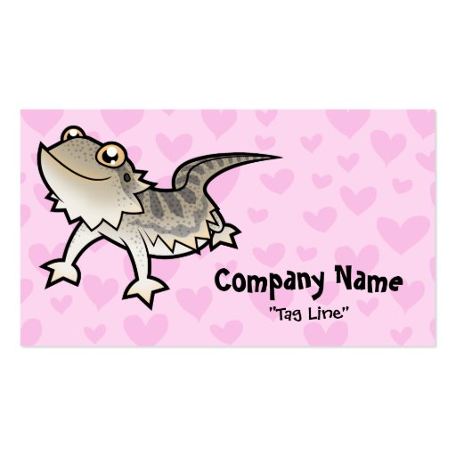 Bearded Dragon / Rankin Dragon Love Business Card Templates (front side)