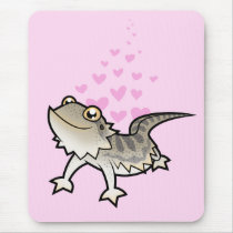 Bearded Dragon / Rankin Dragon Love Mouse Pads