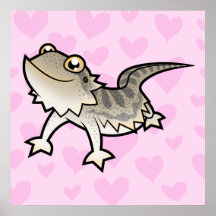 Bearded Dragon / Rankin Dragon Love Poster
