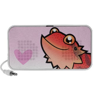 Cartoon Blood Red Bearded Dragon Speakers
