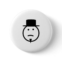 Bearded frown face tophat gear buttons by freepaganpages Bearded frown face tophat gear buttons
