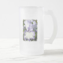 Bearded Iris Frosted Mug