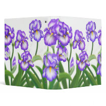 Bearded Iris Garden Avery Binder