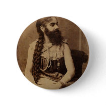 Bearded Lady Pinback Button