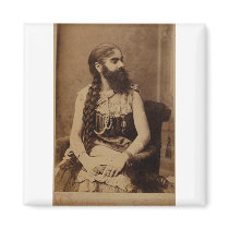 Bearded Lady Refrigerator Magnets