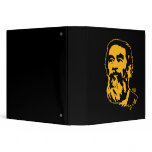 Bearded Saddam Hussein Portrait 3 Ring Binders