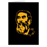Bearded Saddam Hussein Portrait cards