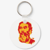 Bearded Saddam Hussein Portrait Keychain