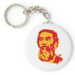 Bearded Saddam Hussein Portrait Keychain