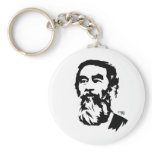 Bearded Saddam Hussein Portrait Keychain