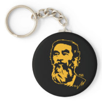 Bearded Saddam Hussein Portrait Key Chains