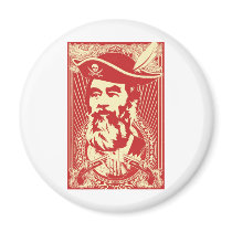 Bearded Saddam Hussein Portrait Magnet by strk3 Bearded Saddam Hussein Portrait Magnet