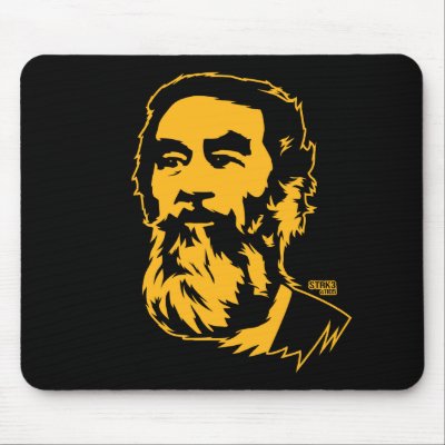 Bearded Saddam Hussein Portrait Mousepad by strk3