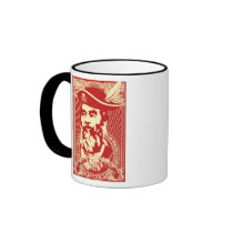 Bearded Saddam Hussein Portrait Mug