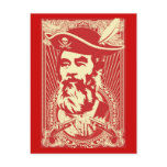 Bearded Saddam Hussein Portrait Postcard