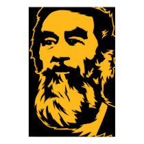 Bearded Saddam Hussein Portrait posters