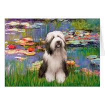 Beardie 1 - Lilies 2 Greeting Cards