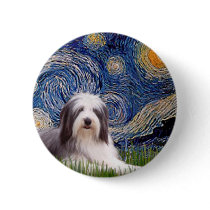 Beardie 2 - Starry Night Pinback Button