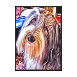Beardie Dog Canvas Print