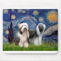 Beardie Pair 1 - Starry Night Mouse Mat