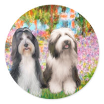 Beardie Pair 2 - Garden Sticker