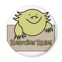 Beardies Rule! Fridge Magnet