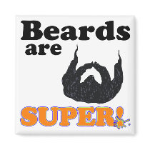 beards are super refrigerator magnet