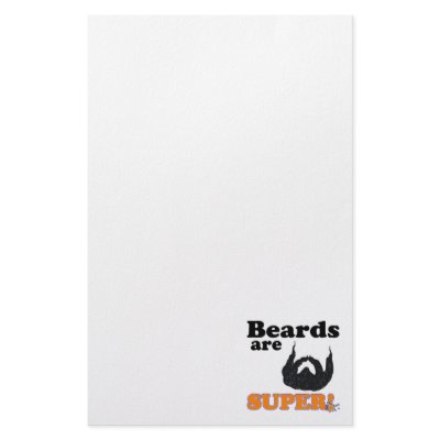 beards are super personalized stationery by super_shop