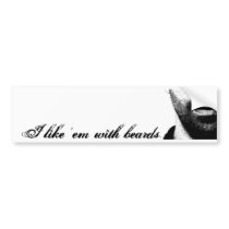 beards bumper stickers