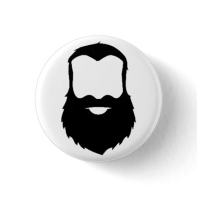 BEARDS PINBACK BUTTON by beardsforjesus