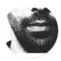 beards round stickers