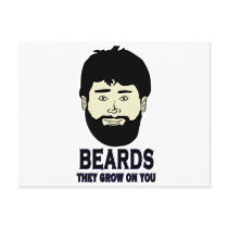 BEARDS - They grow on you Postcards