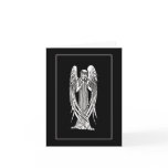 Beardsley Angel Art Nouveau Note Card