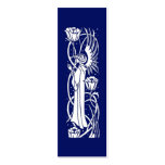Beardsley Angel Floral Book Mark Business Card