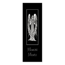 Beardsley Angel Mourning Card Business Cards