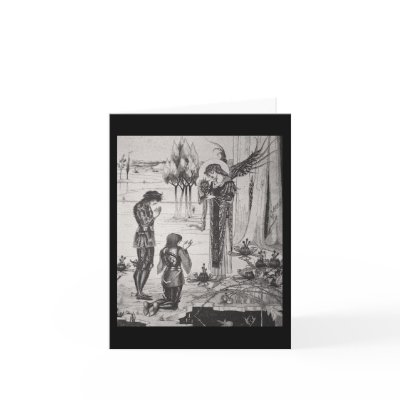 Beardsley King Arthur Note Card by debinSC