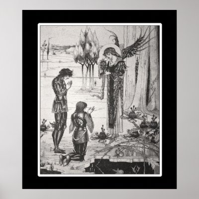 Beardsley King Arthur Poster by debinSC
