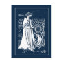 Beardsley Lady & Sunflowers Post Card