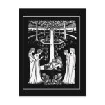 Beardsley Lancelot Post Card