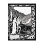 Beardsley Lancelot & Witch Post Card