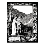 Beardsley Lancelot & Witch Post Card